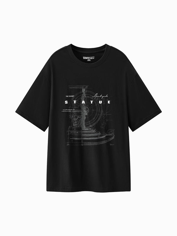 Men's Short Sleeve T-Shirt With Front Print