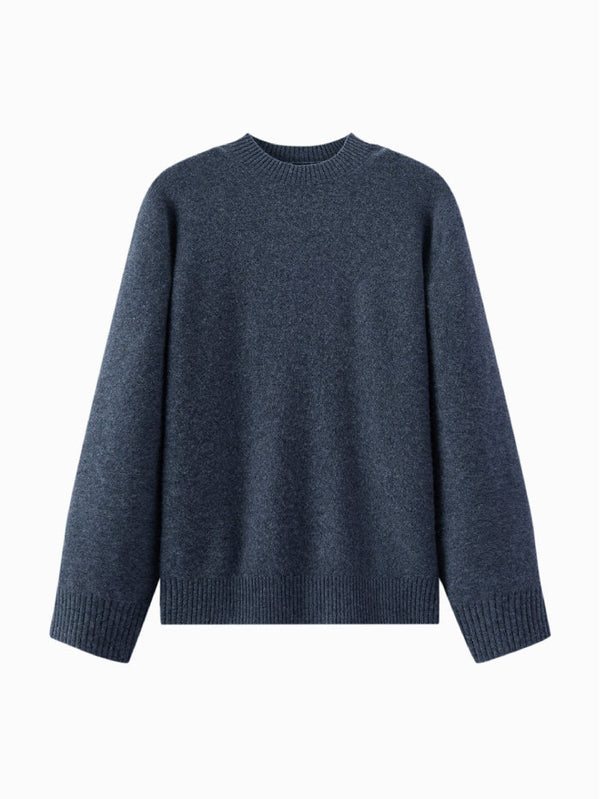 بلوفر محبوك أساسي للجنسين