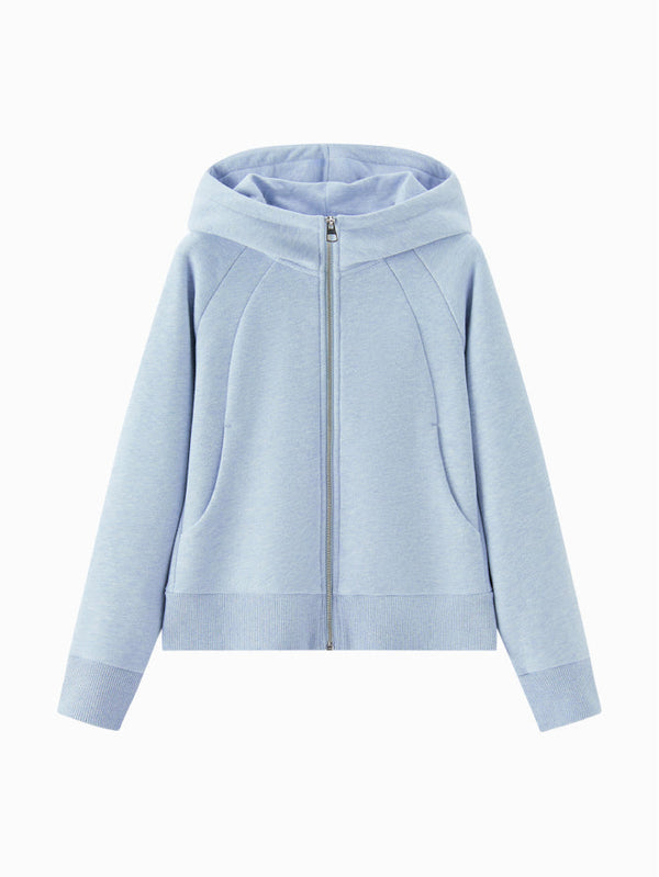 Women's Basic Zip Up Hoodie