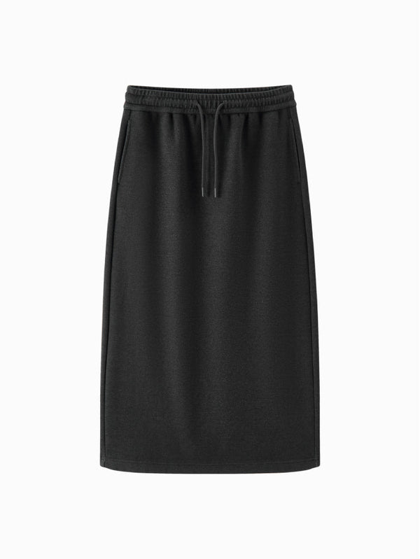 تنورة محبوكة بخصر مطاطي للنساء