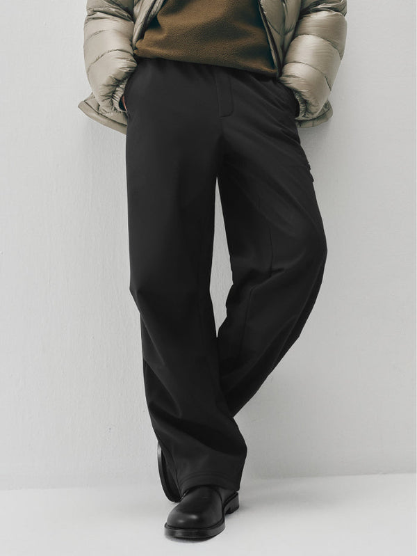 بنطلون مستقيم بخصر مطاطي للرجال