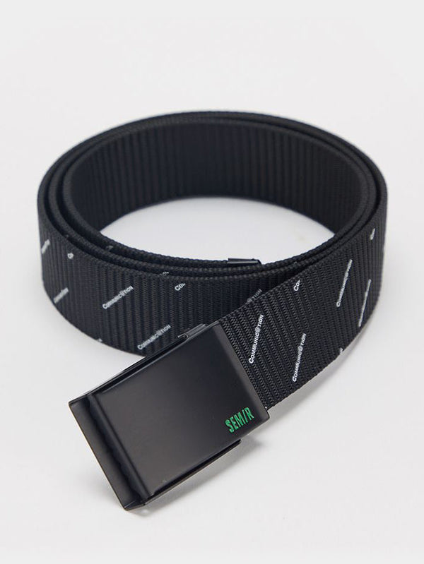 Women's Fabric Belt With Wording Prints