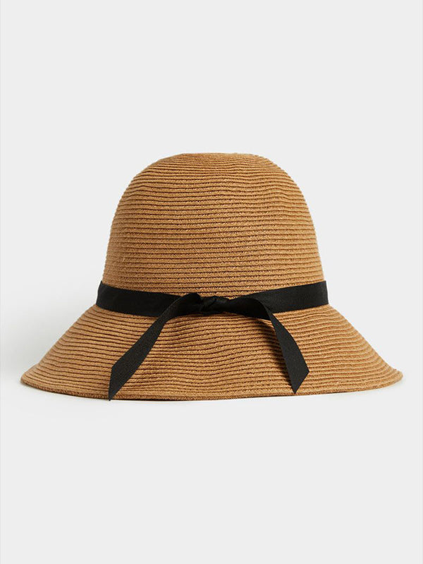 Women's Straw Hat With Ribbon